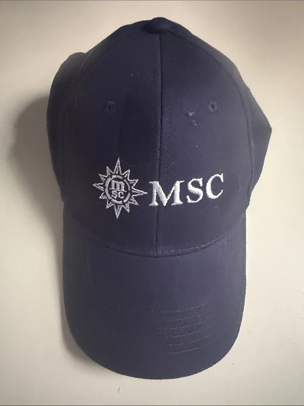 MSC Embroidered Men's Baseball Cap - Navy
